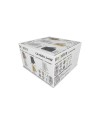 CAYMAN SQ* APLIQUE SATIN NICKEL LECTOR LED 3W+6W 3000K